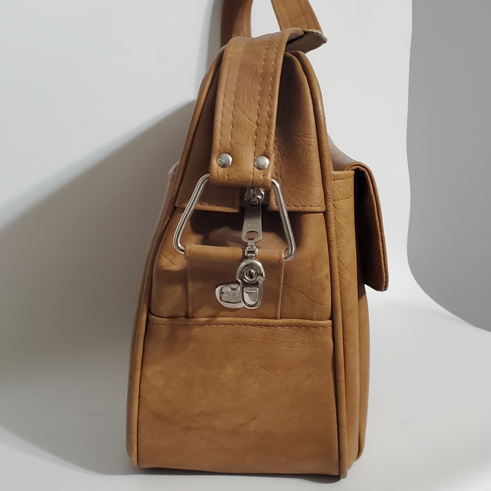 Vintage Samsonite Brown Overnight Bag with Strap - Picture 3 of 7